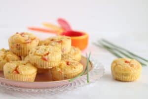 corn muffins on a plate