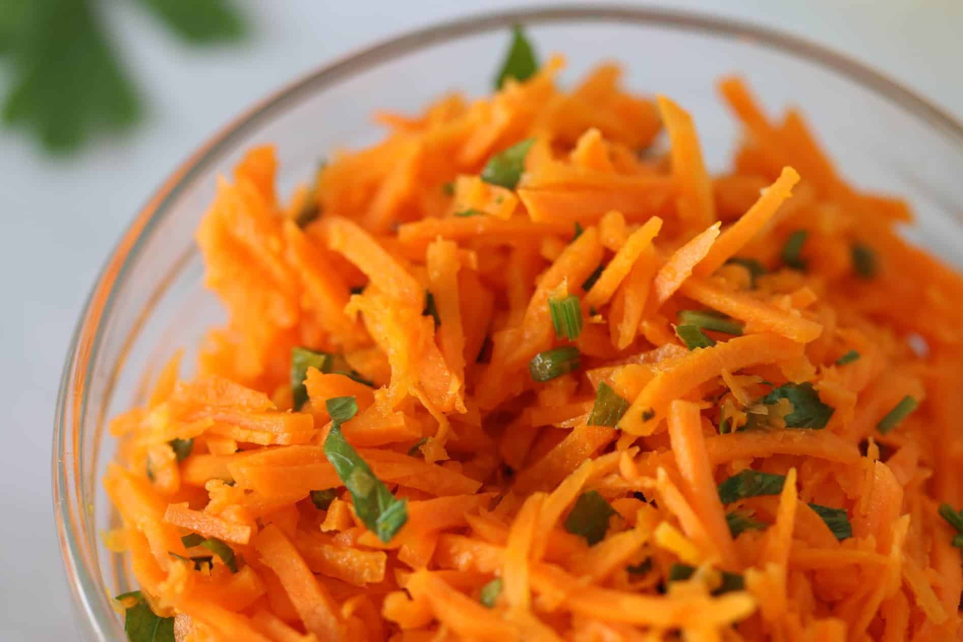 Carrot Parsley Salad in a bowl