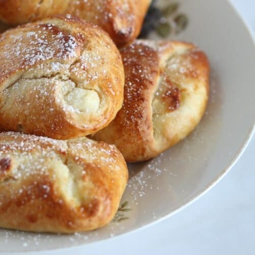 cheese danish pastries on a plate