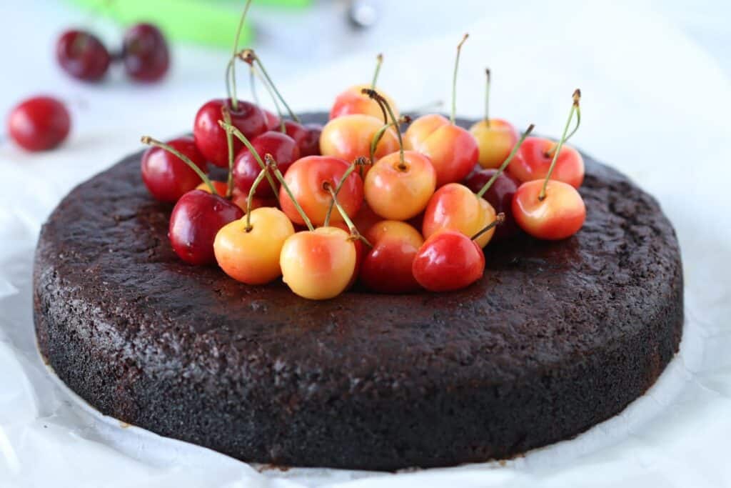 Chocolate Cherry Vegan Cake