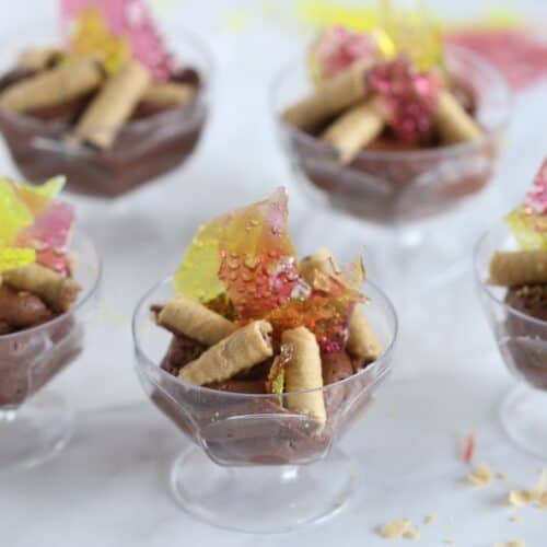 Lag BaOmer Chocolate Mousse Dessert in cups