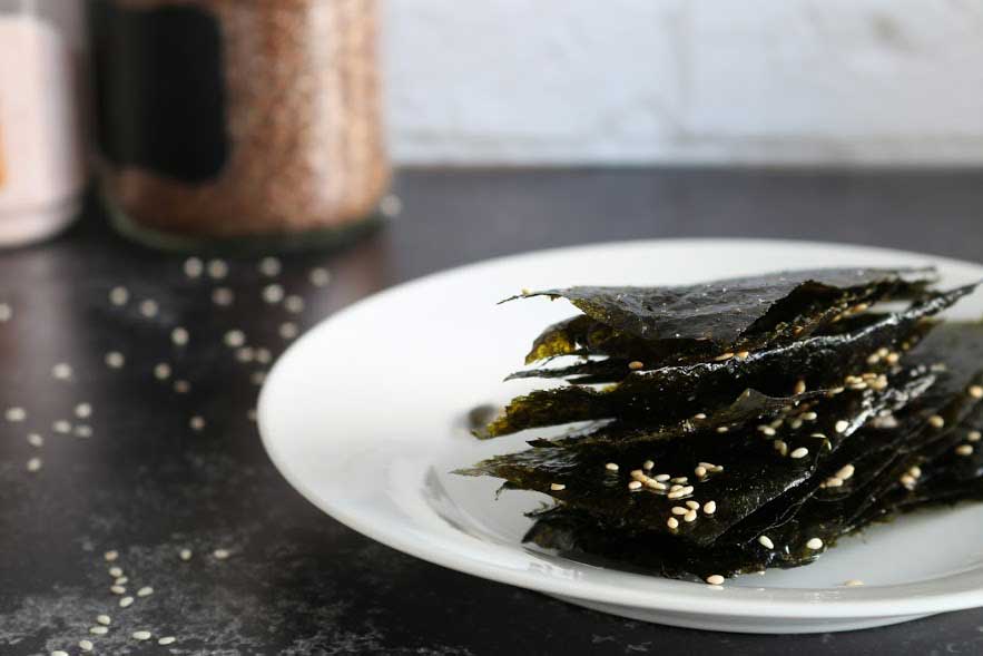 Seaweed Snacks on a plate
