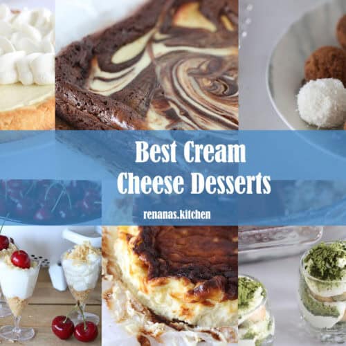 best cream cheese desserts by renana's kitchen